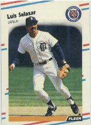1988 Fleer Update Baseball Cards       030      Luis Salazar